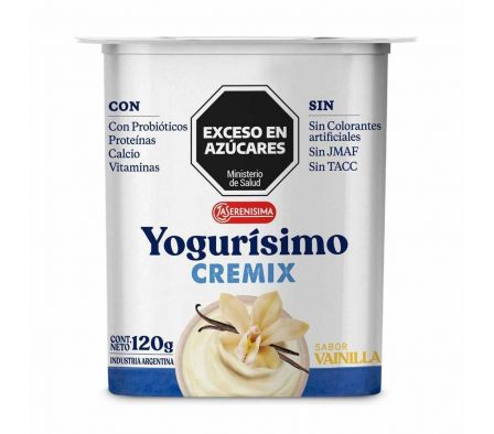 YOGUR LA SERENISIMA YOGURISIMO CREMIX VAINI 120GR