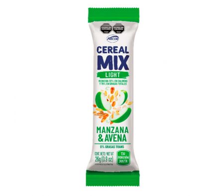 CEREAL BARRA ARCOR MANZANA LIGHT 23GR