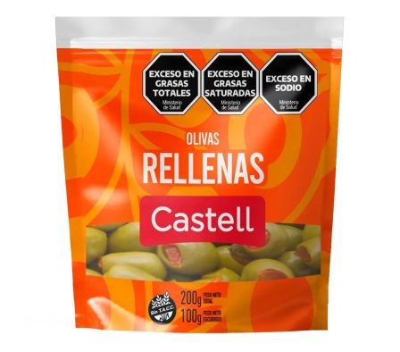 ACEITUNA VERDE CASTELL RELLENA 100GR