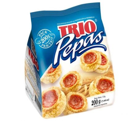 GALLETITA DULCE TRIO PEPAS PET 200GR