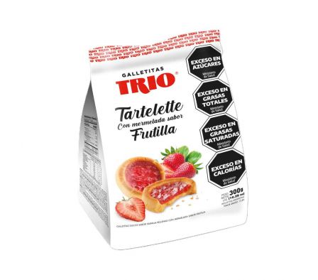 GALLETITAS TRIO TARTELETTE FRUTILLA 300 GR