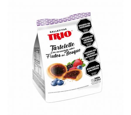 GALLETITAS TRIO TARTELETTE FRUTOS DEL BOSQUE 300G