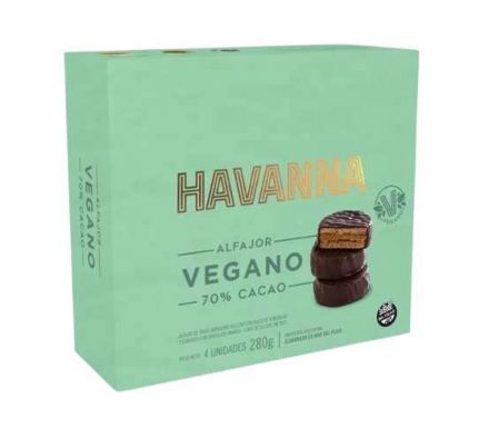 ALFAJOR HAVANNA VEGANO X4 un