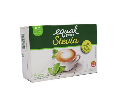EDULCORANTE EQUALSWEET STEVIA POLVO SOBRES 50GR