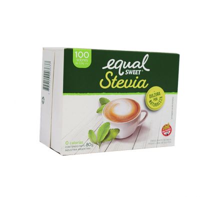 EDULCORANTE EQUALSWEET STEVIA POLVO SOBRE 100GR