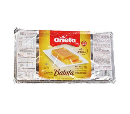 DULCE DE BATATA ORIETA C/VAINILLA 500GR