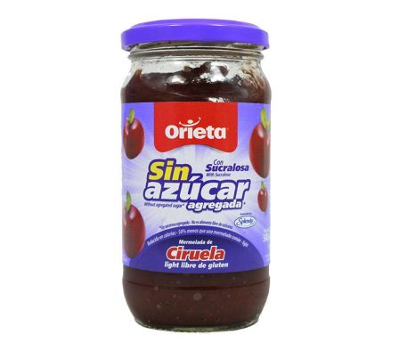 MERMELADA ORIETA PRO DIABET CIRUELA 340GR
