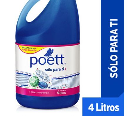 LIMPIADOR POETT SOLO PARA TI DESINFECTANTE 4.LT
