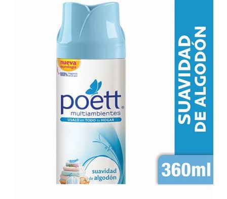 DESODORANTE AMB. POETT SUAVIDAD DE ALGODON 360ML