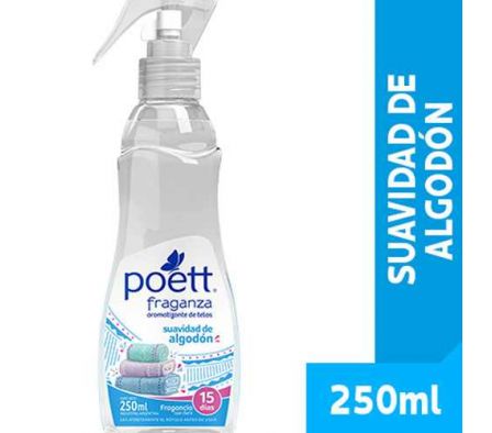 PERFUME POETT P/TELA FRAGANCIA ALGODON 250ML