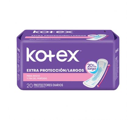 PROTECTOR DIARIO KOTEX LARGO CTRL COLOR 20UN