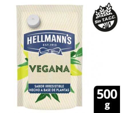 ADEREZO HELLMANNS S/TACC DP VEGANA 500GR