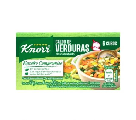 CALDO KNORR DE VERDURA 6 CUBITO 