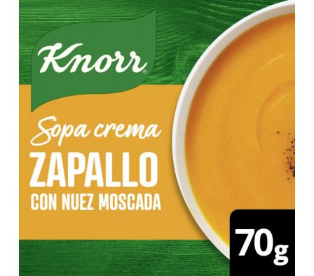 SOPA CREMA KNORR  ZAPALLO C/NUEZ MOSCADA 70GR