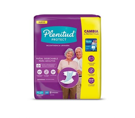 PAÑAL PLENITUD  ADULTO  XG 8UN