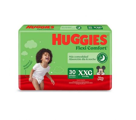 PAÑAL HUGGIES FLEXI COMF XXG 30UN