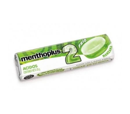 CARAMELO ARCOR MENTHOPLUS 2 MANZANA  28GR