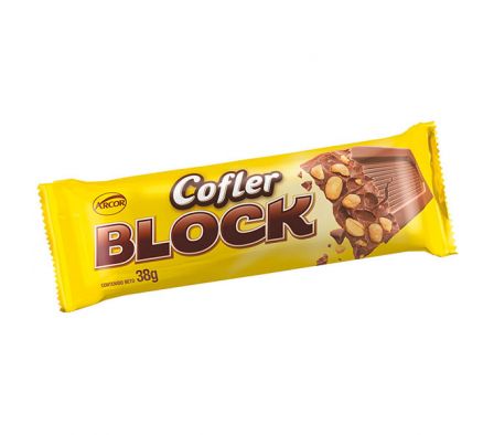 CHOCOLATE COFLER BLOCK C/MANI 38GR