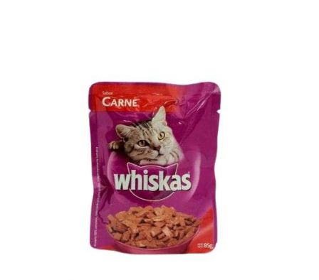 ALIMENTO PARA GATO WHISKAS GATITO CARNE 85GR