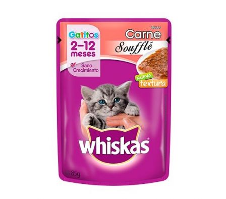 ALIMENTO PARA GATITOS WHISKAS CARNE 85G