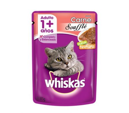 ALIMENTO PARA GATO WHISKAS CARNE ADUL 85G