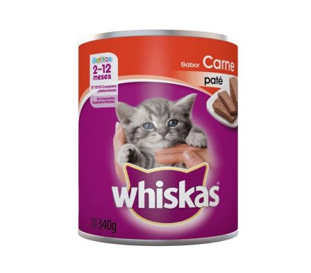 ALIMENTO PARA GATITOS WHISKAS CARNE EN LATA 340GR