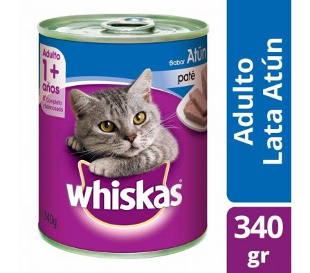 ALIMENTO PARA GATO WHISKAS ADULTO ATUN 340GR