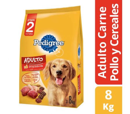 ALIMENTO PARA PERRO PEDIGREE ADULTO CARNE POLL 8KG