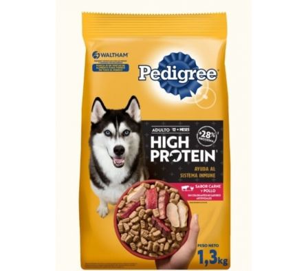 ALIMENTO PARA PERRO PEDIGREE HIGH PROT C/P 1,3KG