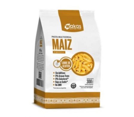 PASTAS SECAS WAKAS S/GLUTEN DE MAIZ 300 GR