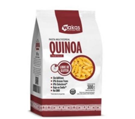 PASTAS SECAS WAKAS  S/GLUTEN DE QUINOA 300 GR