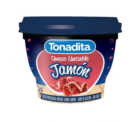 QUESO UNTABLE TONADITA JAMON 180 GR