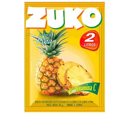 JUGO EN POLVO ZUKO PIÑA 2LT  20GR