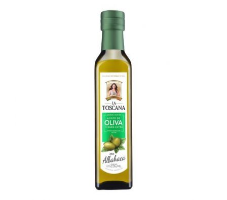 ACEITE LA TOSCANA OLIVA E.V. C/ ALBAHACA 250 ML