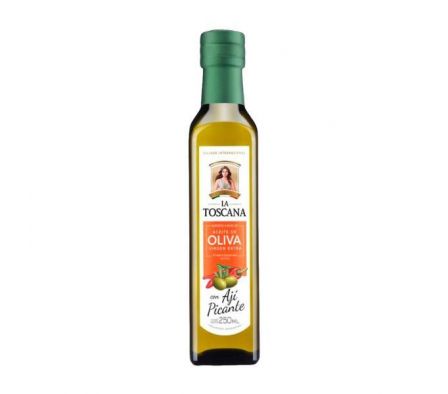 ACEITE LA TOSCANA OLIVA E V C/ AJI 250 ML