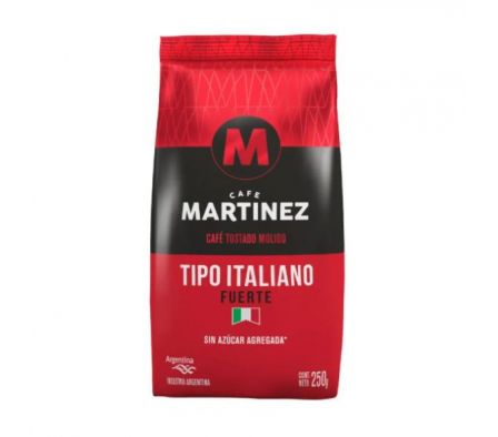CAFE MARTINEZ TOSTADO MOLIDO ITALIANO 250GR