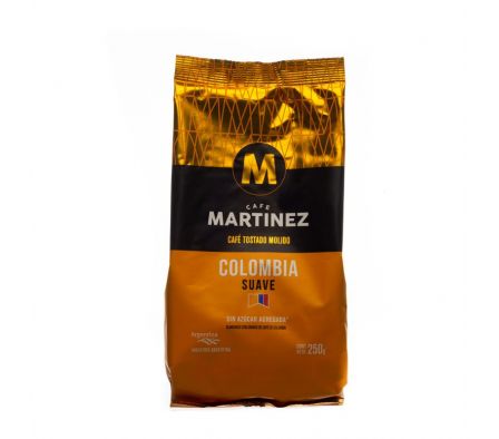 CAFE MARTINEZ TOSTADO MOLIDO SUAVE COLOMBIA 250GR