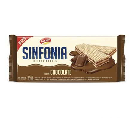 GALLETITA SINFONIA WAFER CHOCOLATE 100G