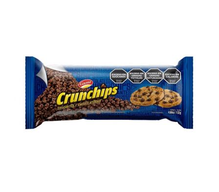 GALLETITA CRUNCHIPS CHOCO MANI 132G 