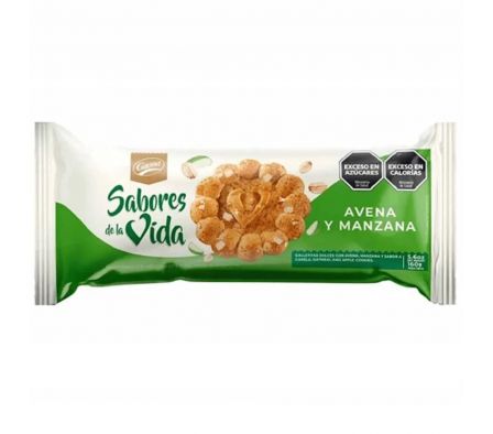 GALLETITA SABORES DE LA VIDA  AVENA / MANZANA 160G