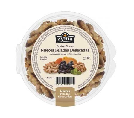 NUECES PELADAS ZYMA DESECADAS 90 GRS