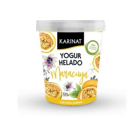 YOGUR HELADO SABOR MBURUCUYA KARINAT 320 GRS