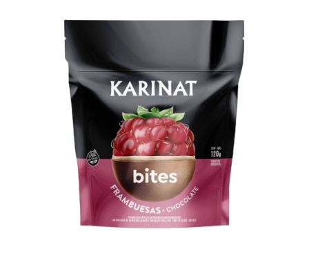 BITES FRAMBUESA + CHOCOLATE KARINAT X 120 GR