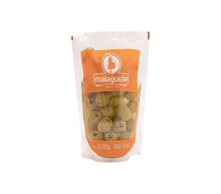 ACEITUNAS VERDES MALAGUEÑA RELLENAS DOYPACK 335GR
