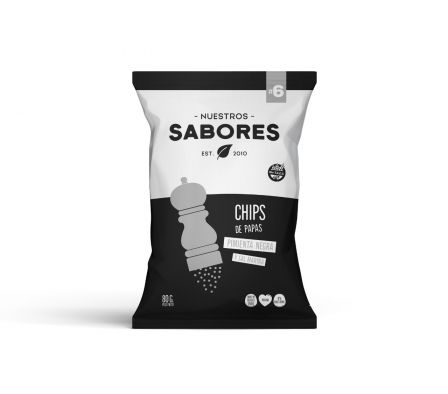 CHIPS NUESTROS SABORES PAPAS RUSTICAS C/PIMI 80GR
