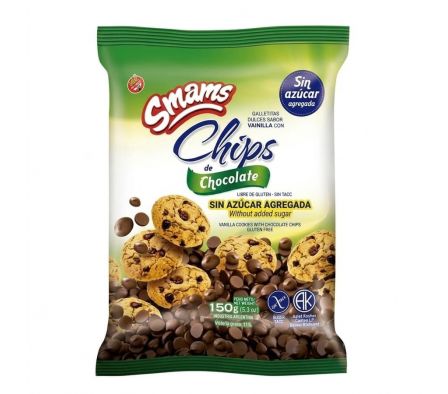 GALLETA SMAMS CHIPS S/AZUCAR 150G