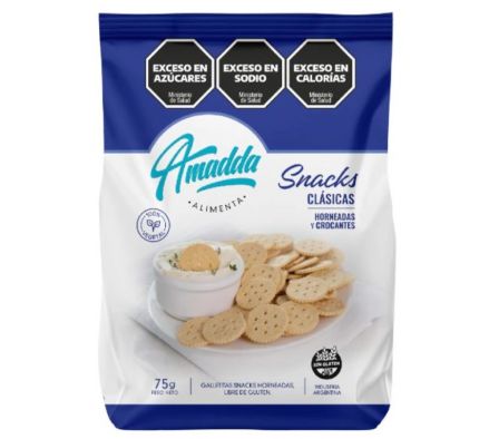 GALLETITA SNACKS AMADDA  CLASICAS SIN GLUTE  75G