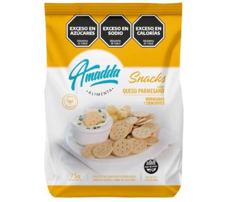 GALLETITA SNACKS AMADDA QUESO SIN GLUTEN  75GR