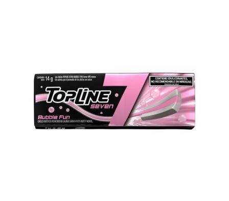 CHICLE TOPLINE SEVEN BUBBLE FUN 14G