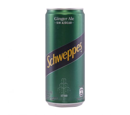 AGUA SCHWEPPESTONICA GINGER ALE SA LATA 310ML